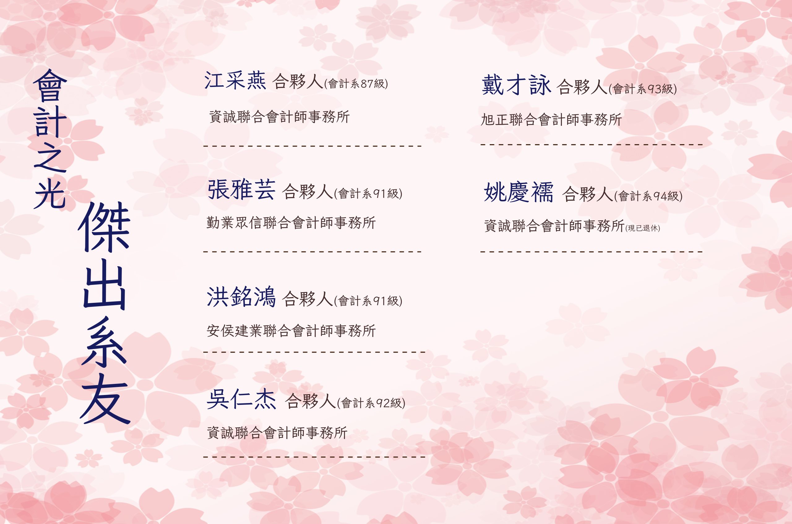 傑出校友及系友 – 中原大學會計學系